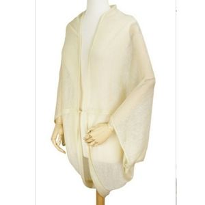 NWT Life is Beautiful Lightweight Sheer Shrug Kimono Top One Size